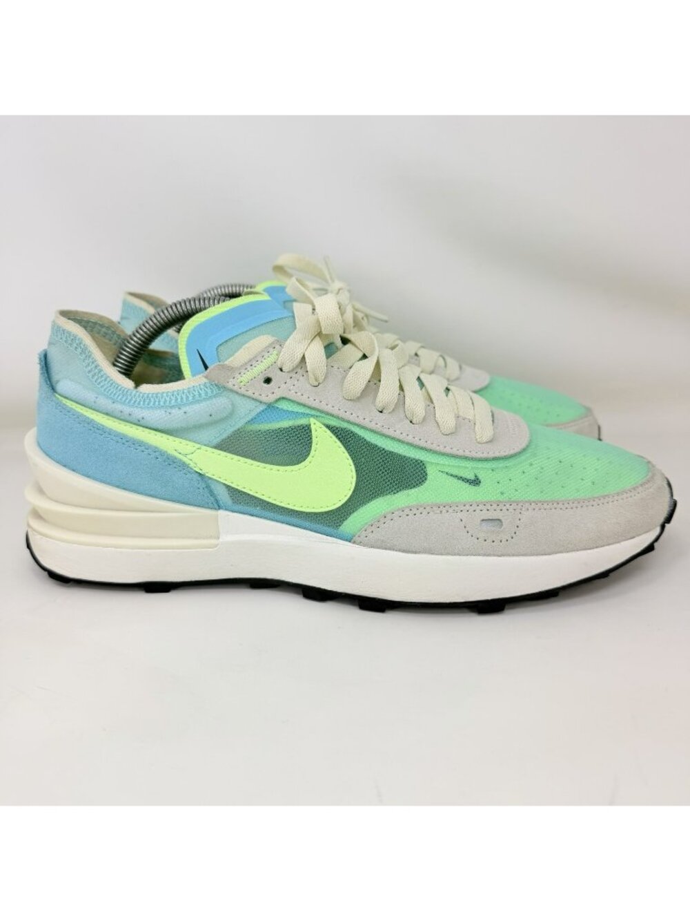 Nike Waffle One Athletic Running Shoes Green Gray White Women’s Size 10